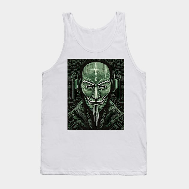 Anonymous Hacker Tank Top by TooplesArt